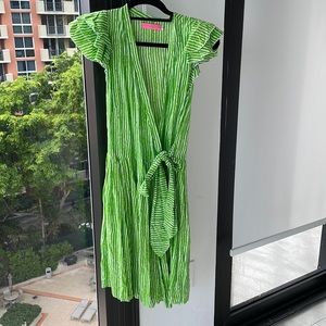 Feather and Find wrap dress